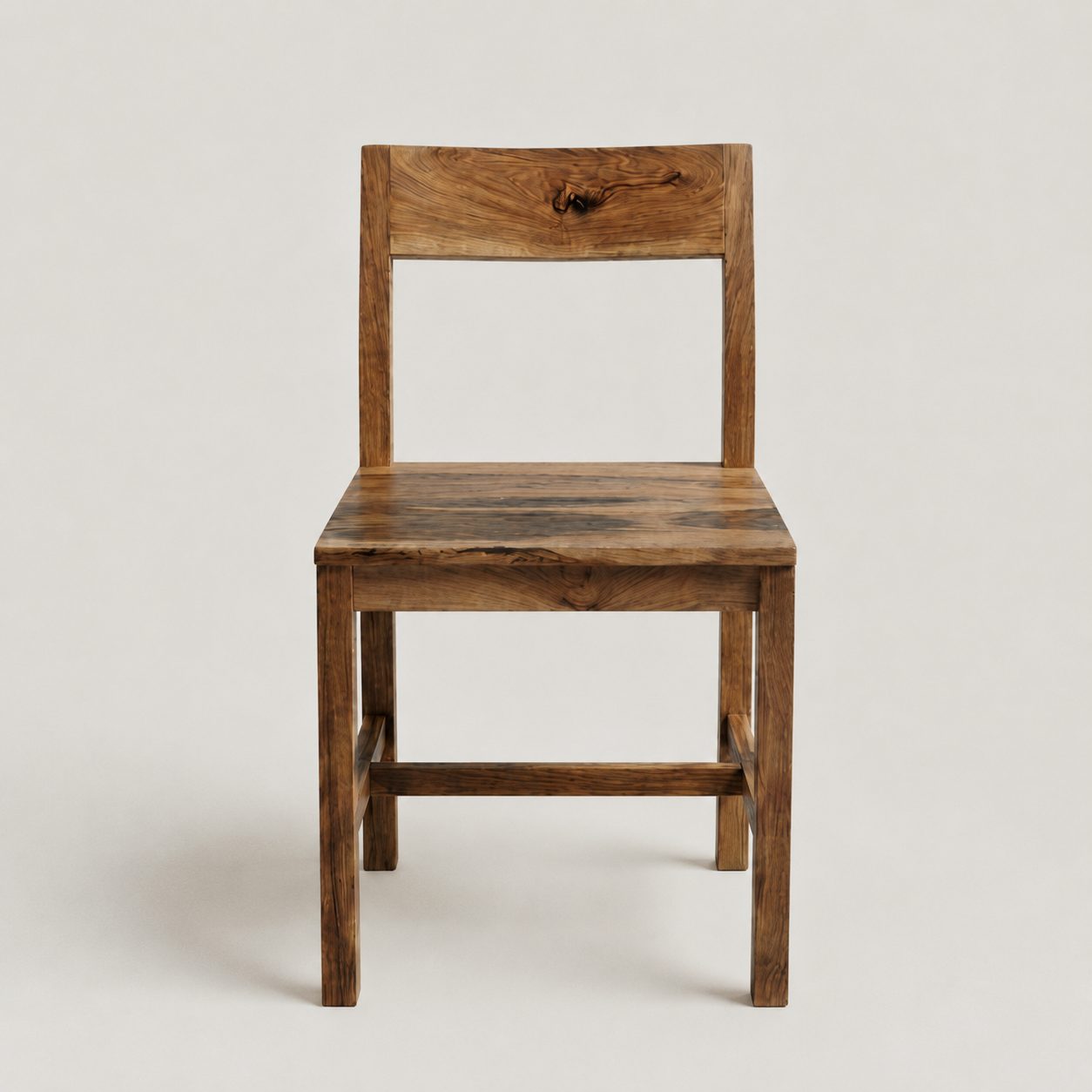 SILLA DE COMEDOR CON ASIENTO EN MADERA